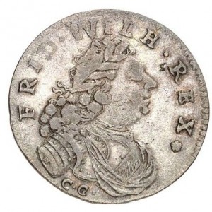 Аверс монеты Пруссия, 6 грошей, 1714-1718