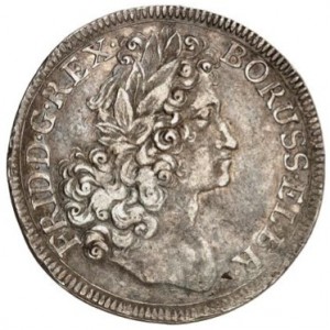 Аверс монеты Пруссия, ⅓ талера, 1701-1711