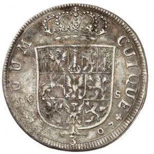 Реверс монеты Пруссия, ⅓ талера, 1701-1711