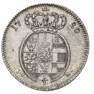 Реверс монеты Пруссия, ⅓ талера, 1719-1729