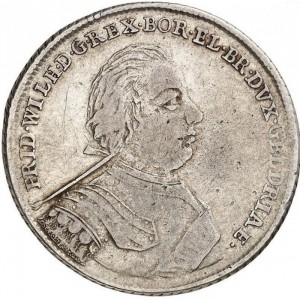 Аверс монеты Пруссия, ½ талера, 1719