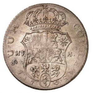 Реверс монеты Пруссия, ⅔ талера, 1703-1706