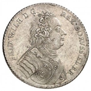 Аверс монеты Пруссия, ⅔ талера, 1718-1719