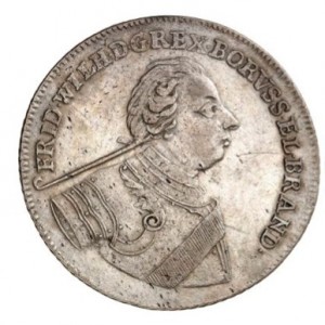 Аверс монеты Пруссия, ⅔ талера, 1719-1724