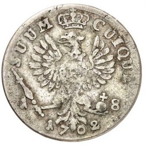 Реверс монеты Пруссия, 18 грошей, 1702