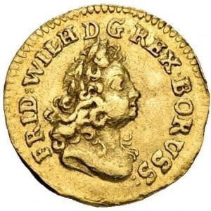 Аверс монеты Пруссия, ¼ дуката, 1713