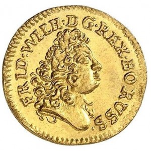 Аверс монеты Пруссия, ¼ дуката, 1714-1716