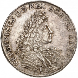 Аверс монеты Пруссия, 1 талер, 1702
