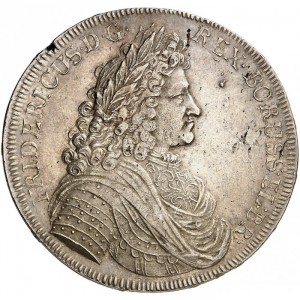 Аверс монеты Пруссия, 1 талер, 1703, Бюст короля смотрит вправо, знак монетного двора - CS