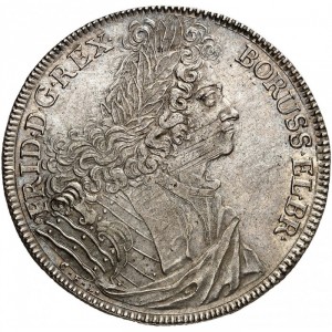Аверс монеты Пруссия, 1 талер, 1704, Коронованные буквы "FR" без орденской цепочки на реверсе
