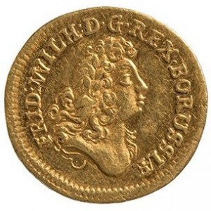 Аверс монеты Пруссия, ½ дуката, 1714