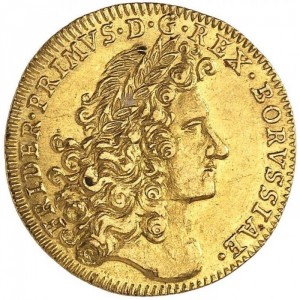 Аверс монеты Пруссия, 1 дукат, 1701