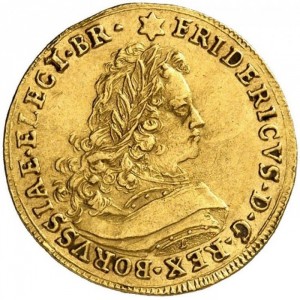 Аверс монеты Пруссия, 1 дукат, 1707