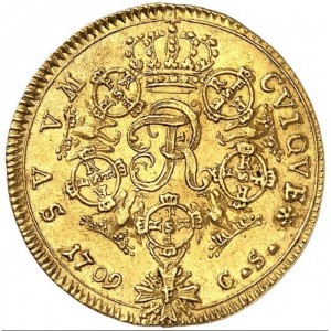 Реверс монеты Пруссия, 1 дукат, 1708-1711