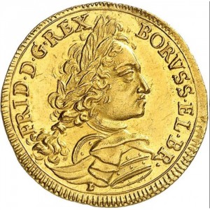Аверс монеты Пруссия, 1 дукат, 1712