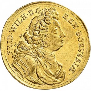 Аверс монеты Пруссия, 1 дукат, 1714