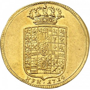 Реверс монеты Пруссия, 1 дукат, 1714