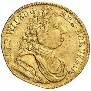 Аверс монеты Пруссия, 1 дукат, 1714-1715