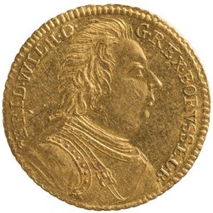 Аверс монеты Пруссия, 1 дукат, 1717-1718
