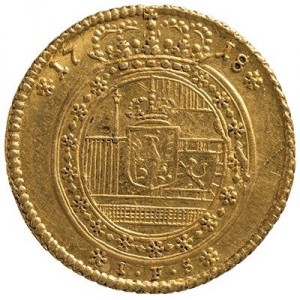 Реверс монеты Пруссия, 1 дукат, 1717-1718