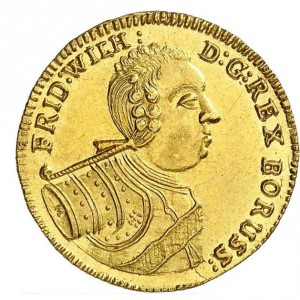 Аверс монеты Пруссия, 1 дукат, 1718-1728