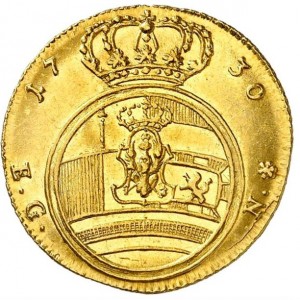 Реверс монеты Пруссия, 1 дукат, 1725-1732