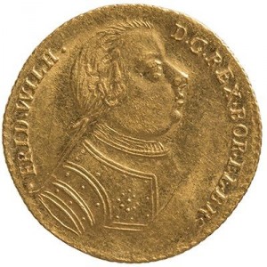 Аверс монеты Пруссия, 1 дукат, 1733-1734