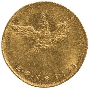 Реверс монеты Пруссия, 1 дукат, 1733-1734