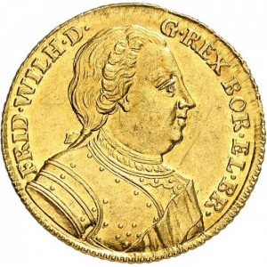Аверс монеты Пруссия, 1 дукат, 1733-1740