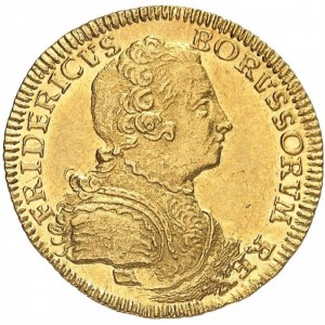 Аверс монеты Пруссия, 1 дукат, 1745