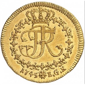 Реверс монеты Пруссия, 1 дукат, 1745