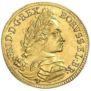Аверс монеты Пруссия, 1 дукат, 1713, Смерть Фридриха I