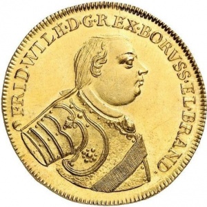Аверс монеты Пруссия, 8 дукатов, 1721, Дань уважения Штеттину
