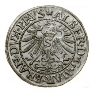 Реверс монеты Пруссия, 1 грош, 1529-1558