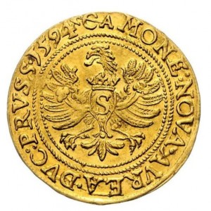 Реверс монеты Пруссия, 1 дукат, 1587-1597