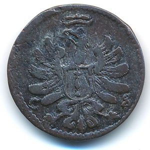 Аверс монеты Пруссия, 6 пфеннигов, 1676-1687