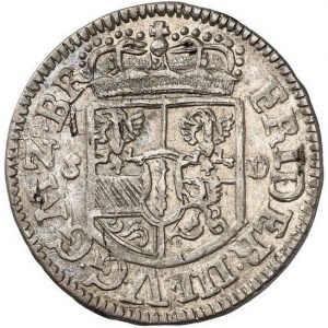 Аверс монеты Пруссия, ¹⁄₁₂ талера, 1689-1691, Отметка монетного двора "SD" - Старгард