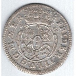 Аверс монеты Пруссия, ¹⁄₁₂ талера, 1689-1695