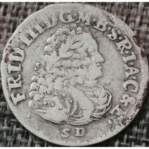 Аверс монеты Пруссия, 6 грошей, 1698-1700