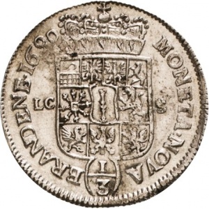 Реверс монеты Пруссия, ⅓ талера, 1690-1700