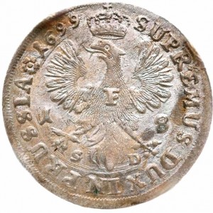 Реверс монеты Пруссия, 18 грошей, 1698-1700