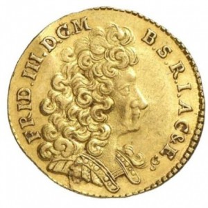 Аверс монеты Пруссия, 1 дукат, 1689-1690