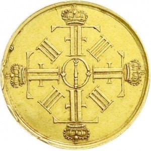 Аверс монеты Пруссия, 3 дуката, 1694, Основание Университета Галле