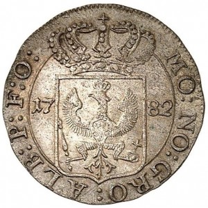 Аверс монеты Пруссия, ½ штюбера, 1781-1782