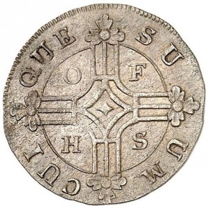 Реверс монеты Пруссия, ½ штюбера, 1781-1782