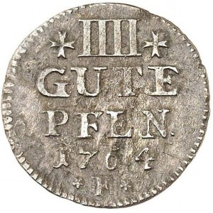 Реверс монеты Пруссия, 4 пфеннига, 1764