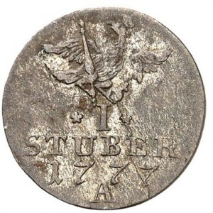Реверс монеты Пруссия, 1 штюбер, 1771-1783