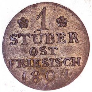 Реверс монеты Пруссия, 1 штюбер, 1804