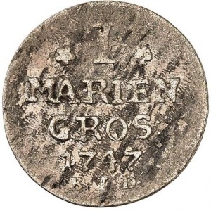 Реверс монеты Пруссия, 1 мариенгрош, 1747-1748