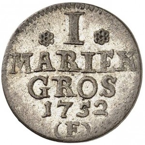 Реверс монеты Пруссия, 1 мариенгрош, 1752-1756